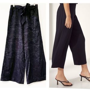 Aritzia Wilfred Faun pants wide leg floral print